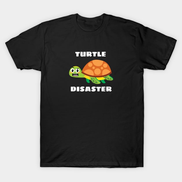 Turtle disaster | Turtle Pun T-Shirt by Allthingspunny